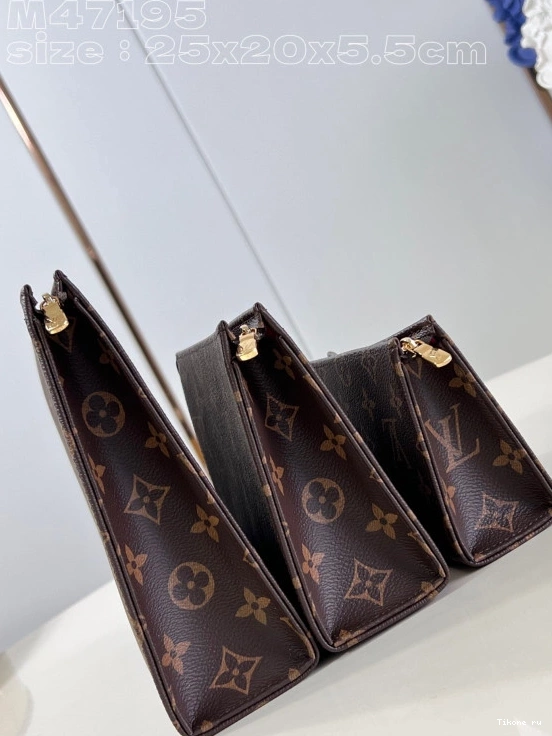 Affordable Toilet VUITTON LOUIS Trio Pouch-25*20*5.5cm 0814